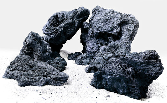 Rocha Vulcânica Negra - Black Lava Rock