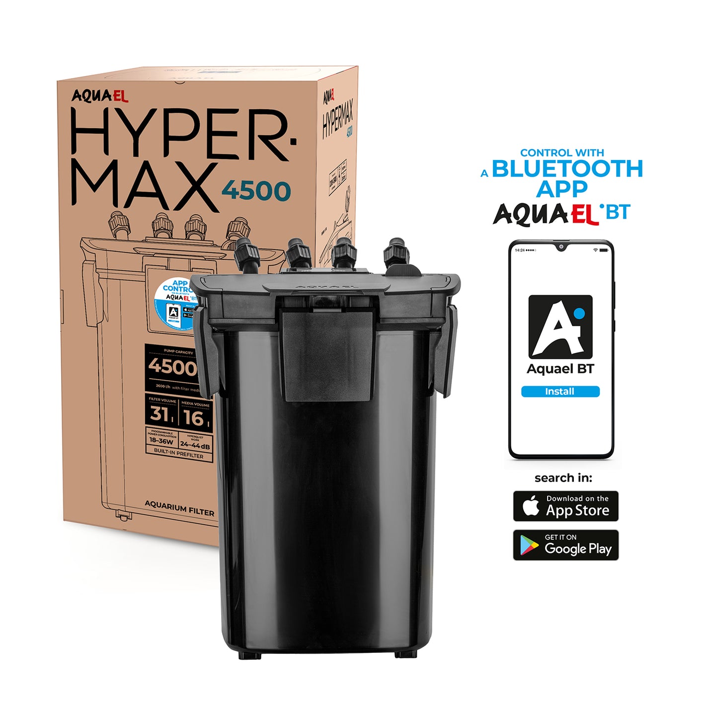 Aquael HyperMax 4500 Bluetooth