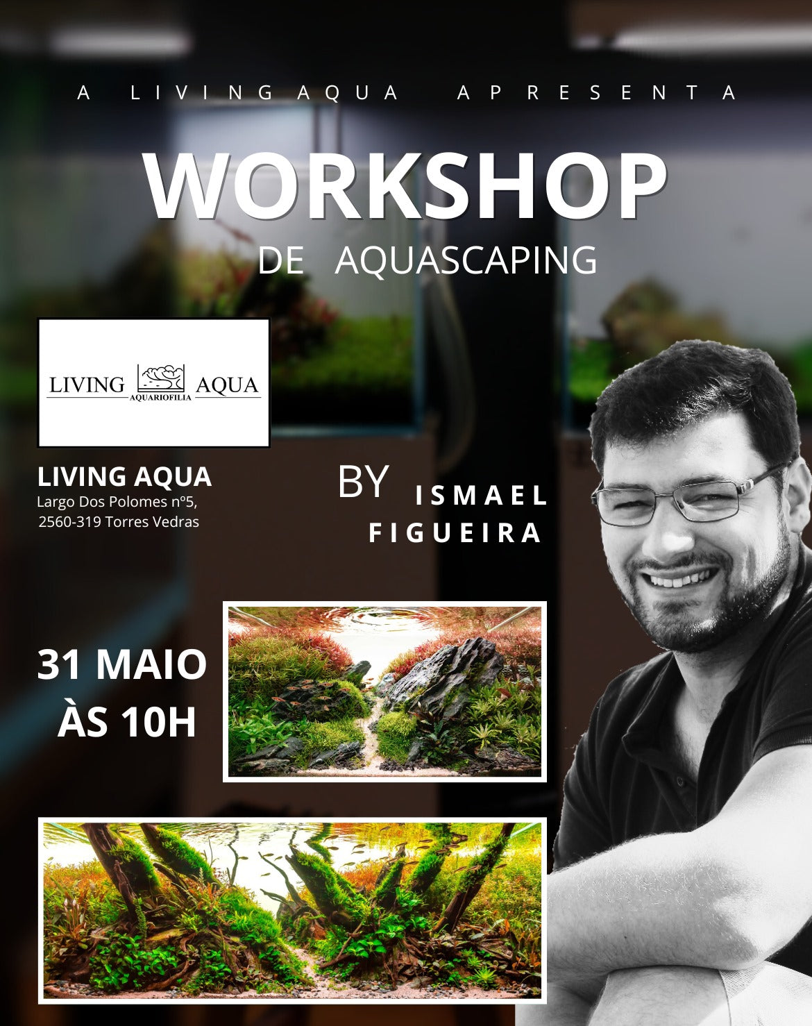 Bilhete Workshop - Ismael Figueira x Living Aqua